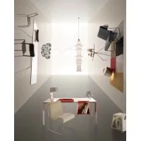 Artemide Falkland 165 LED Suspension Lamp in Filanca for Indoor