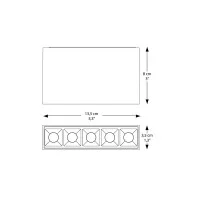 Ideal Lux Lika Surface Rectangular Ceiling Led Module for Indoor