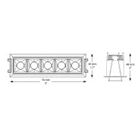 Ideal Lux Lika Trim Rectangular Recessed Ceiling Led Module for Ideal Lux Lika Trim Rectangular Recessed Ceiling Led Module for