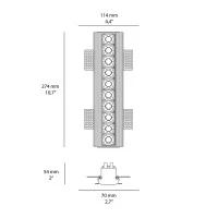 Ideal Lux Lika Trimless Rectangular Recessed Ceiling Led Module Ideal Lux Lika Trimless Rectangular Recessed Ceiling Led Module