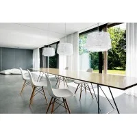 Louis Poulsen Collage Suspension Lamp with Three White Screens