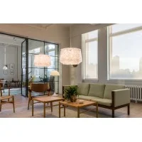 Louis Poulsen Collage Suspension Lamp with Three White Screens