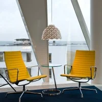 Louis Poulsen LC Shutters Suspension Lamp with White Anti-glare