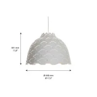 Louis Poulsen LC Shutters Suspension Lamp with White Anti-glare