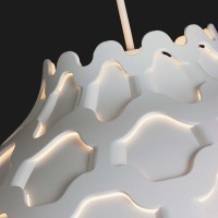 Louis Poulsen LC Shutters Suspension Lamp with White Anti-glare