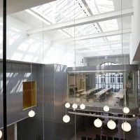 Louis Poulsen Wohlert Vintage Glass Suspension Lamp By Vilhelm