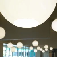Louis Poulsen Wohlert Vintage Glass Suspension Lamp By Vilhelm