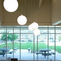 Louis Poulsen Wohlert Vintage Glass Suspension Lamp By Vilhelm