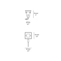 iGuzzini Ledplus Square Recessed LED Spotlight with 10° Narrow