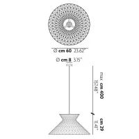 Lodes Sugegasa LED Suspension Ceiling Lamp Clear Clear Azure