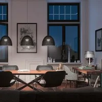 iGuzzini Sirolo d420 Lampada a LED Da Tavolo in PMMA a Luce