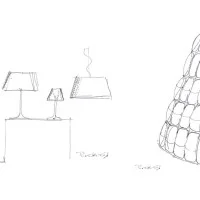 iGuzzini Sirolo d420 LED Table Lamp in PMMA with Diffused Light