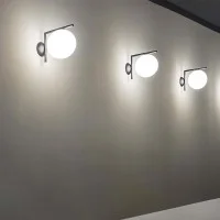 Flos IC C / W1 Outdoor Wall or Ceiling Lamp in Glass for