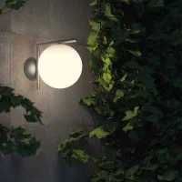 Flos IC C / W1 Outdoor Wall or Ceiling Lamp in Glass for