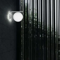 Flos IC C/W2 Outdoor Wall or Ceiling Lamp in Glass for Outdoor