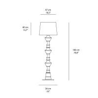 Barovier & Toso Samurai Limited Edition Floor Lamp in Venetian