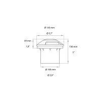 Lampo Semi-recessed LED Dimmable Steplight Carriageable For