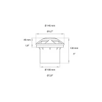Lampo Semi-recessed LED Dimmable Steplight Carriageable For Lampo Semi-recessed LED Dimmable Steplight Carriageable For