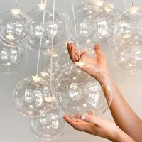 Lodes Random Dimmable LED Suspension Lamp in Blown Glass By