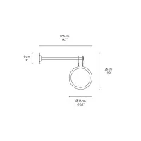 Sovil World LED Lampada da Parete a Biemissione in Alluminio