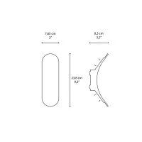 Sovil Wanda LED Wall Lamp Applique Biemission in Aluminum for