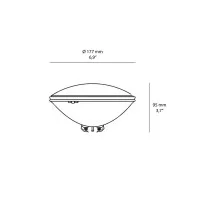 Duralamp PAR56 Swimming Pool Lamp LED 17W RGB 12V IP68 Change