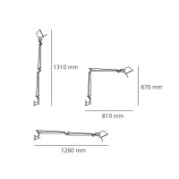 Artemide Tolomeo Wall Lamp By Michele De Lucchi e Giancarlo