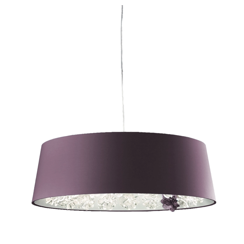 Barovier&Toso New Eden LED Suspension Lamp in Venetian Crystal Barovier&Toso New Eden LED Suspension Lamp in Venetian Crystal