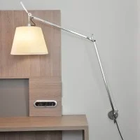 Artemide Tolomeo Tilting Diffuser D.180mm Wall Lamp Parchment