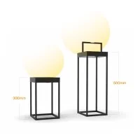 Logica Diogene Hybrid Nero Lanterna LED da Tavolo Dimmerabile