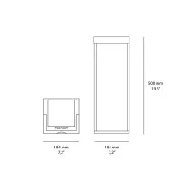 Logica Diogene Hybrid L Antracite Lanterna LED da Tavolo