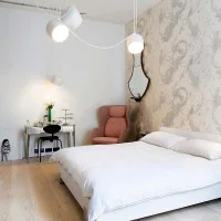 Flos AIM LED Single Suspension Ceiling Lamp Design by Bouroullec