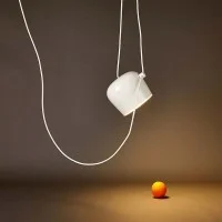 Flos AIM LED Single Suspension Ceiling Lamp Design by Bouroullec