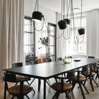 Flos AIM x4 Light Points LED Suspension Pendant Lamp Blue Steel