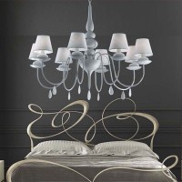 Ideal Lux Blanche SP6 Suspension Chandelier with 6 Lights for
