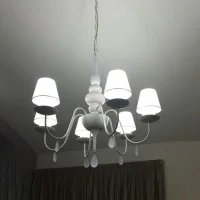 Ideal Lux Blanche SP8 Lampadario da Sospensione a 8 Luci da