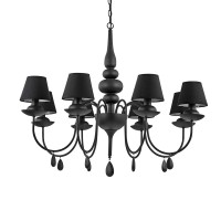 Ideal Lux Blanche SP8 Lampadario da Sospensione a 8 Luci da
