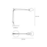 Lampada Tolomeo XXL Lampada da Terra IP55 By Michele De Lucchi