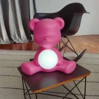 Qeeboo Teddy Girl Rechargeable LED Table Lamp By Stefano Qeeboo Teddy Girl Rechargeable LED Table Lamp By Stefano