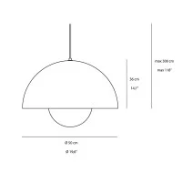 &Tradition Flowerpot VP2 Lampada da Sospensione in Metallo per
