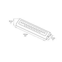 Lampo Wardrobe LED Profilo a Batteria Ricaricabile USB con