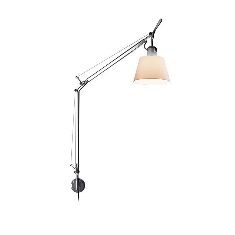 Artemide Tolomeo Tilting Diffuser D.180mm Wall Lamp Parchment