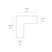 Lampo 90° L Connector Accessory for Medium Light Cut Profile Kit
