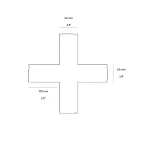 Lampo Cross Connector Accessory for Medium Light Cut Profile Kit