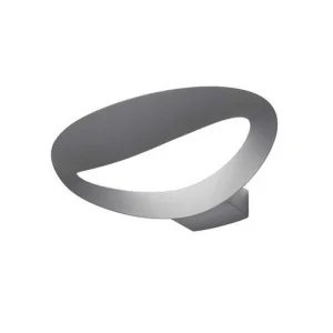 Artemide Mesmeri LED 28W Gray Silver Applique Wall Lamp