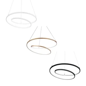 Ideal Lux OZ SP D60 LED Spiral Suspension Lamp for Indoor