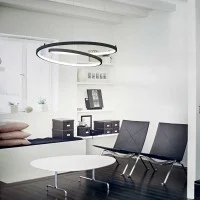 Ideal Lux OZ SP D80 LED Spiral Suspension Lamp for Indoor