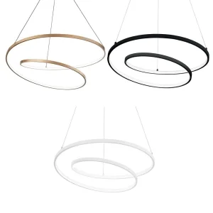 Ideal Lux OZ SP D80 LED Spiral Suspension Lamp for Indoor