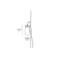 Lodes Accessorio Spot Nero Opaco Complemento per Lampada Cima
