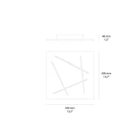 Vivida FLAT Ultra-flat LED Wall and Ceiling Square Lamp with
